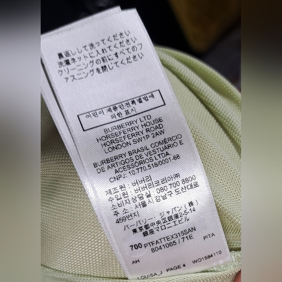 Burberry Women's Louisa TB Logo Long Sleeve Polo Shirt Mist Green Size Large - Picture 4 of 16